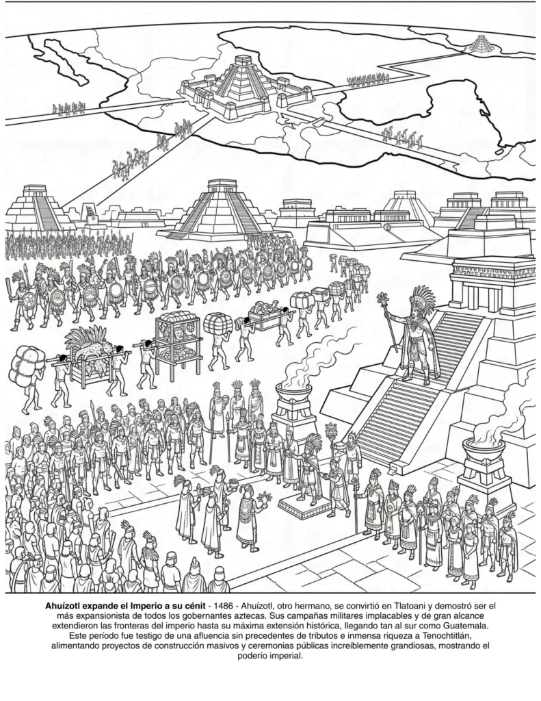 Los Aztecas: el Libro de Colorear