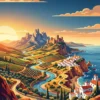 Paisajes de España — back cover (es) Contraportada del libro de colorear Paisajes de España