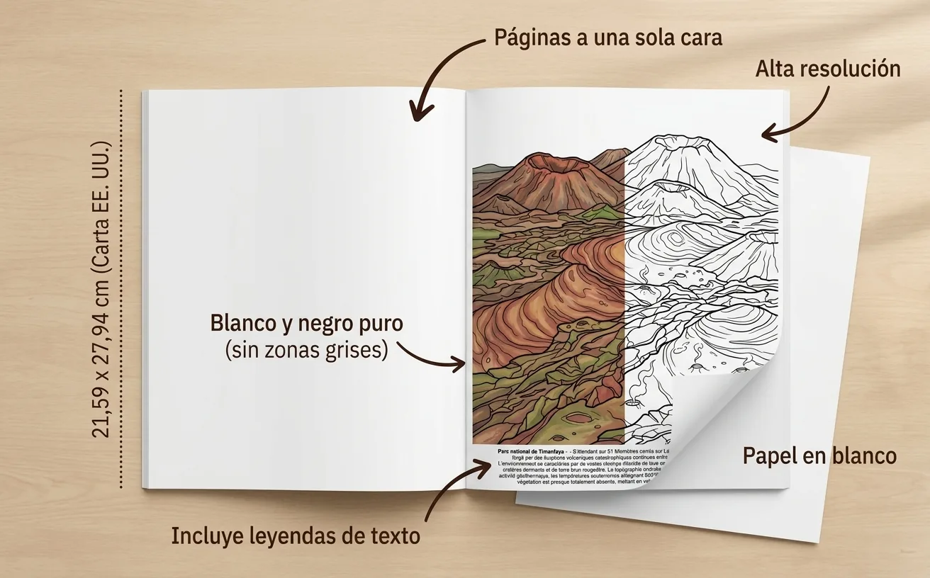 Paisajes de España: el Libro de Colorear — Libro de bolsillo impreso