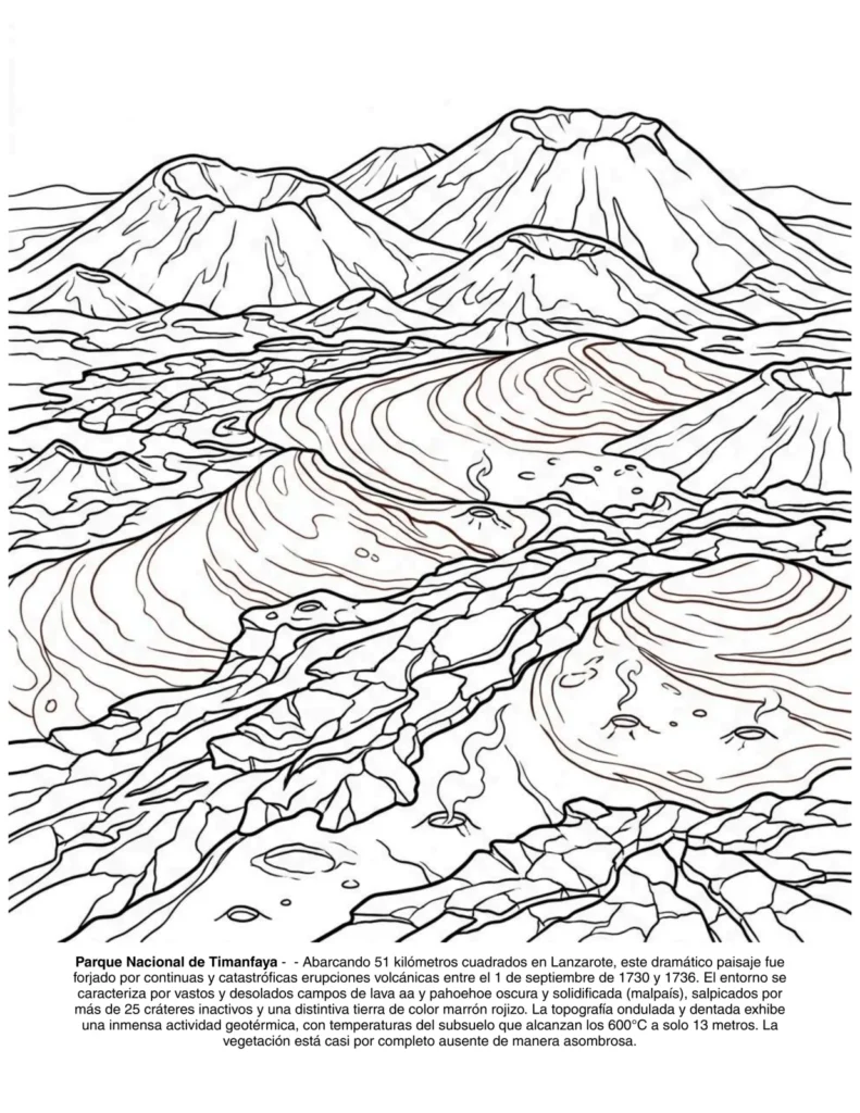 Paisajes de España: el Libro de Colorear coloring page preview