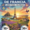 Portada del libro de colorear Paisajes de Francia