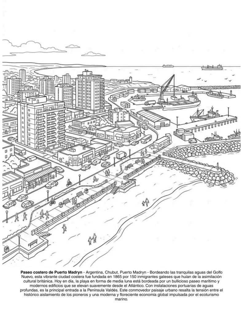 Paisajes de Patagonia: el Libro de Colorear coloring page preview