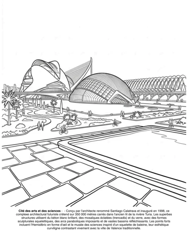 Page 20 du livre de coloriage Paysages d'Espagne