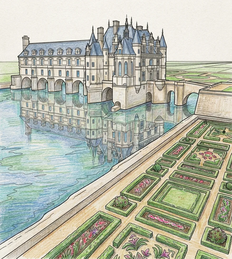 Crayons de couleur — Paysages de France : le Livre de Coloriage