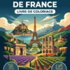 Couverture du livre de coloriage Paysages de France