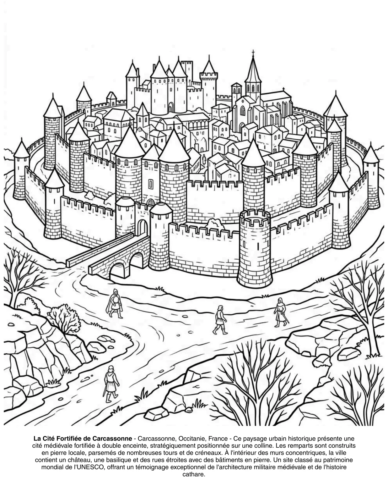 Paysages de France : le Livre de Coloriage