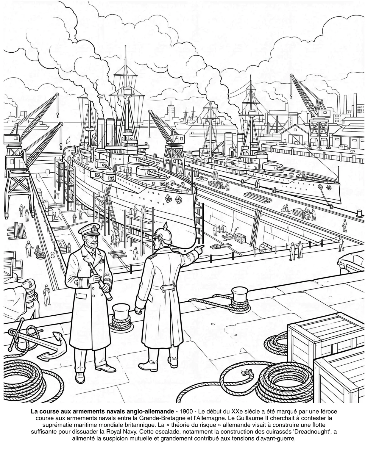 Premiere Guerre Modiale : le Livre de Coloriage