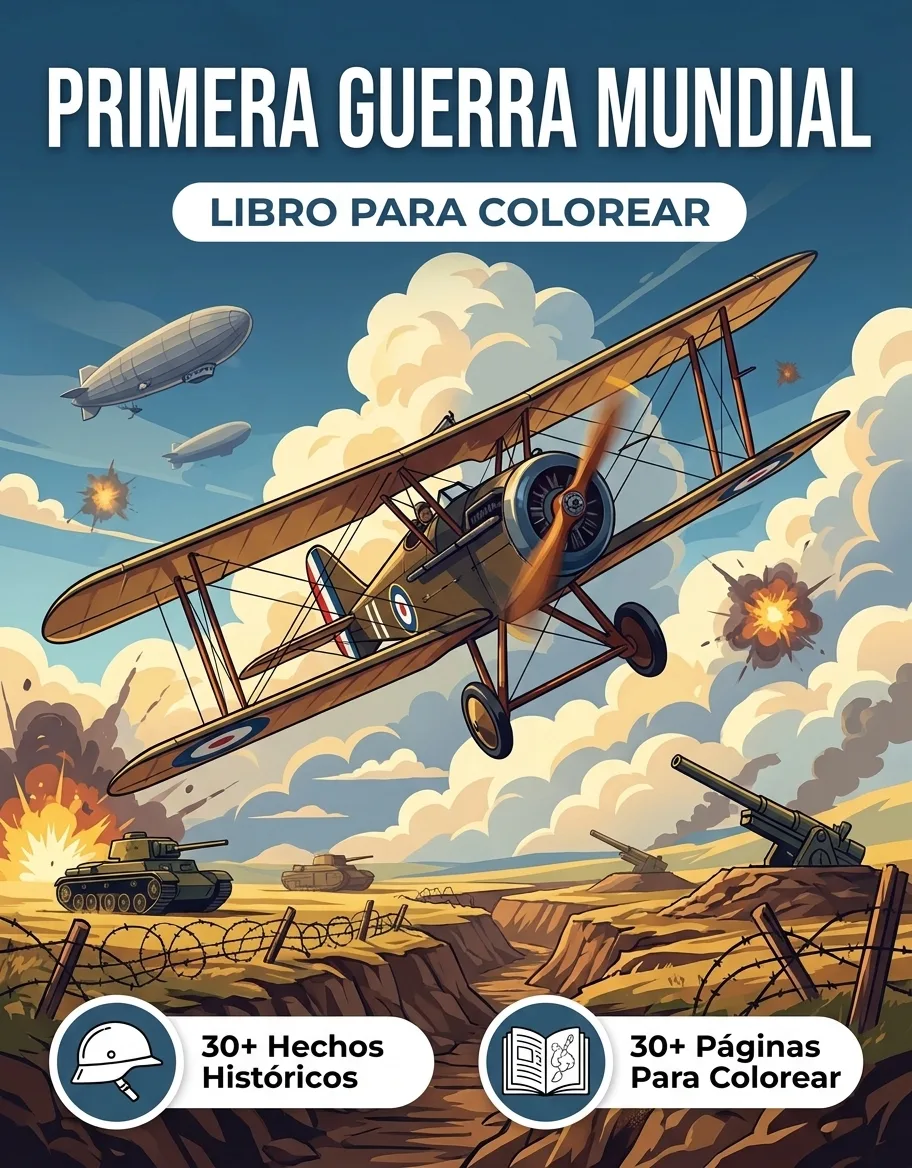 Primera Guera Mundial: el Libro de Colorear
