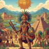 The Aztecs History — back cover (en) The Aztecs History coloring book back cover