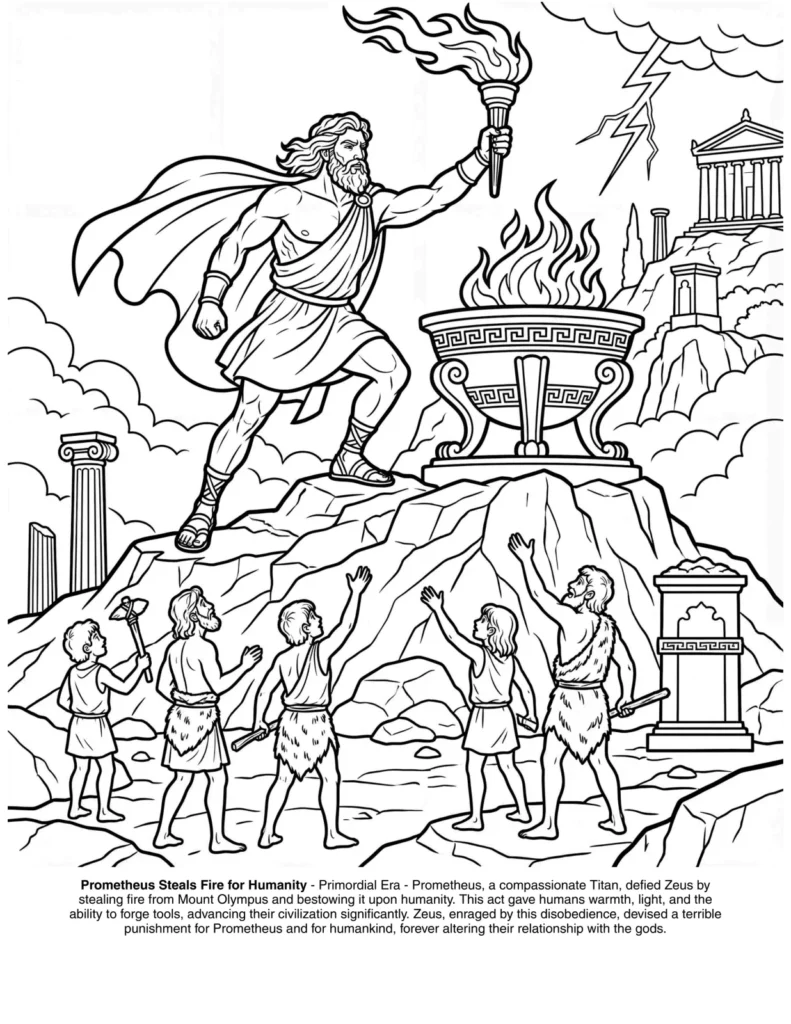 The Greek Mythology: the Coloring Book coloring page preview
