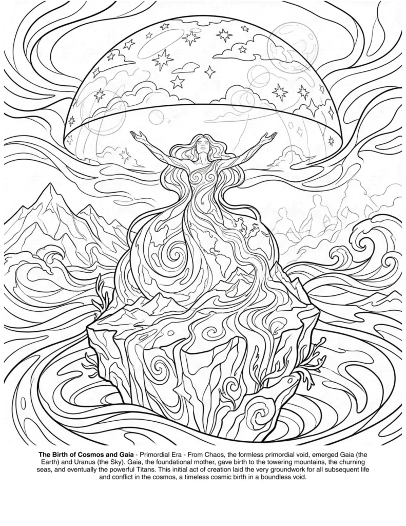 The Greek Mythology: the Coloring Book coloring page preview