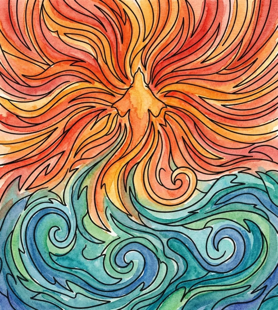 Watercolor Painting — The Holy Bible: the Coloring Book