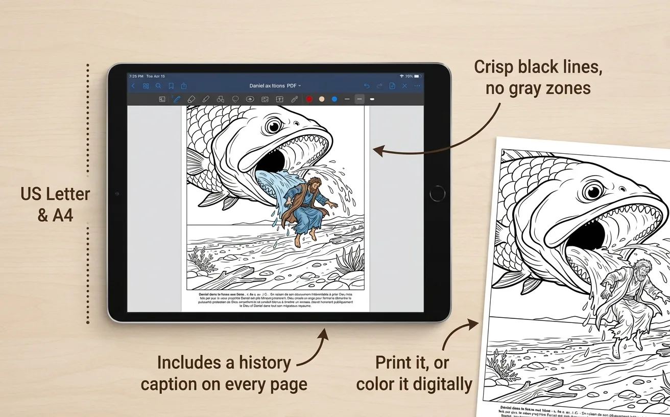 The Holy Bible: the Coloring Book — Digital PDF