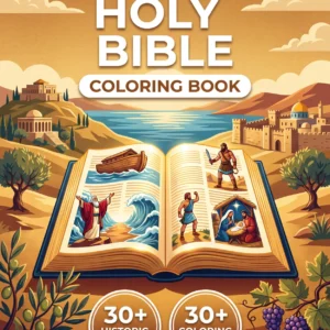 The Holy Bible coloring book front cover