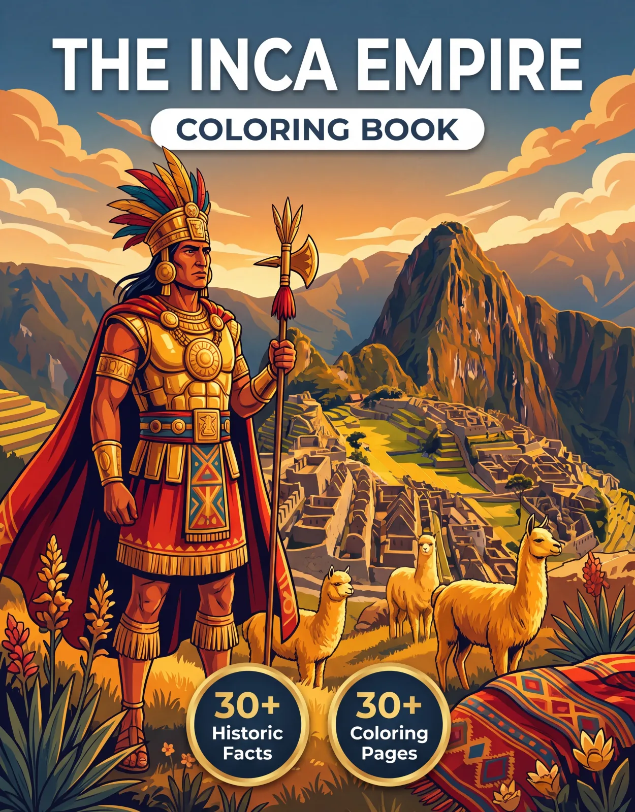 The Incas Empire: the Coloring Book