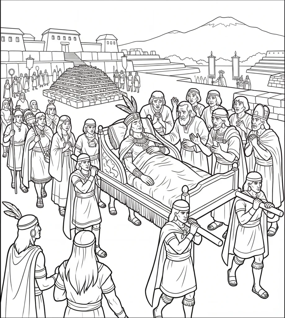 Original Illustration, The Incas Empire: the Coloring Book