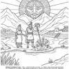 Page 5 of the The Incas Empire coloring book