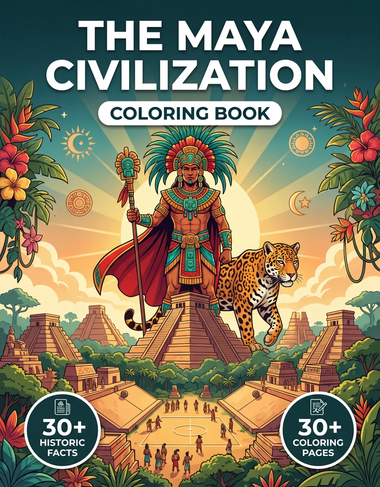 The Maya Civilization: the Coloring Book