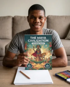 Printed Book — The Maya Civilization: the Coloring Book