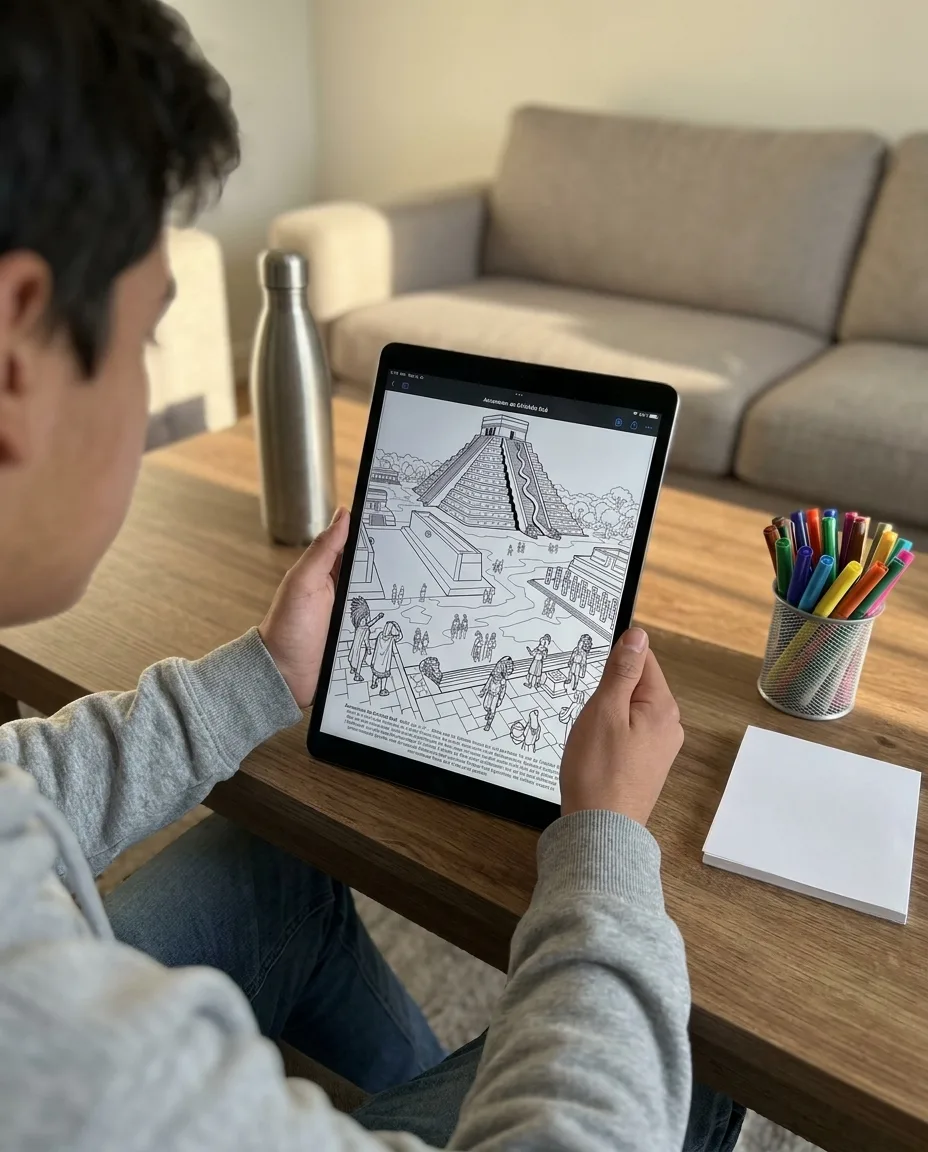 The Maya Civilization: the Coloring Book