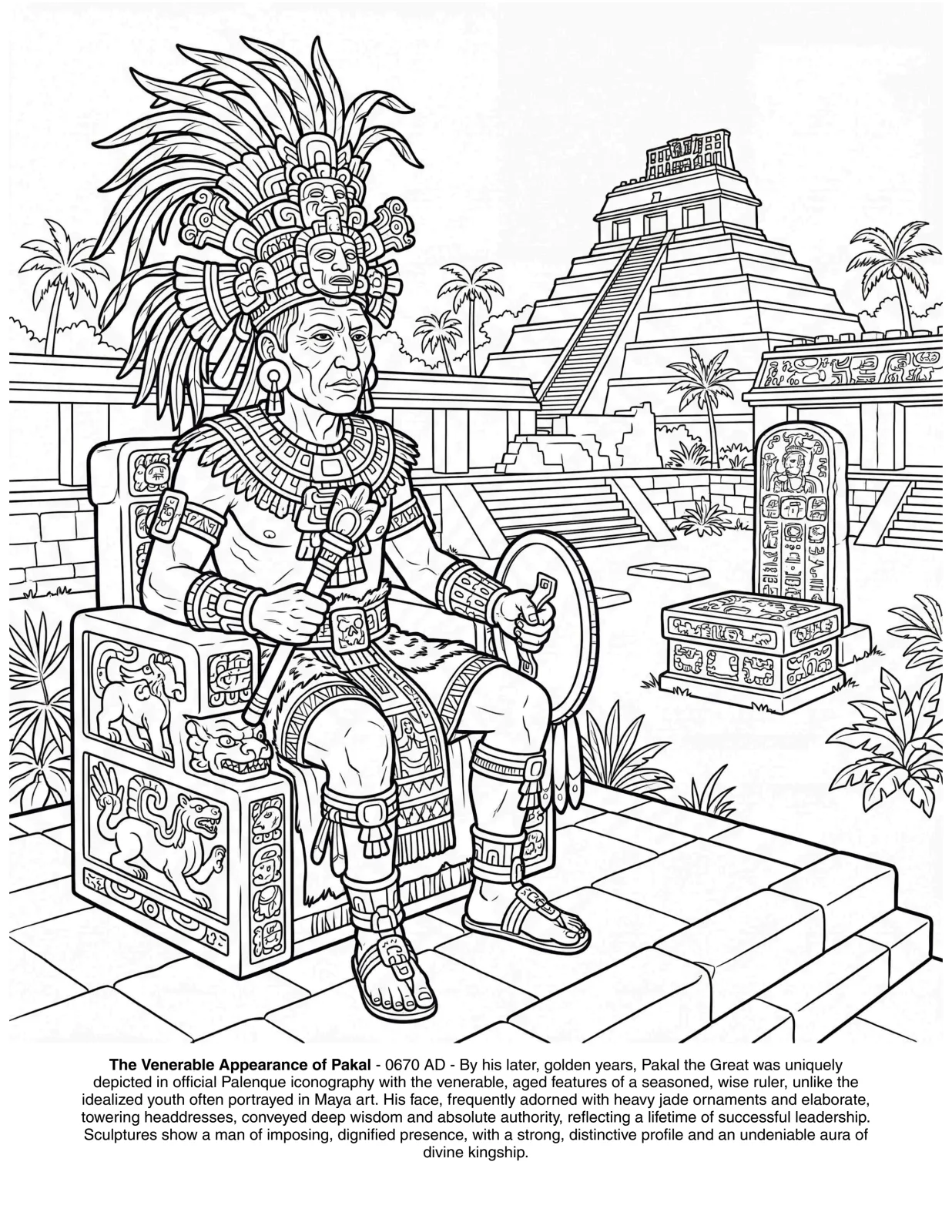 The Maya Civilization: the Coloring Book