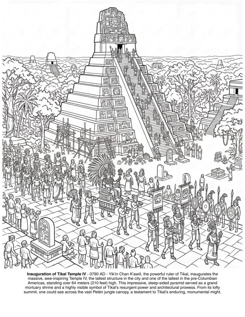 The Maya Civilization: the Coloring Book coloring page preview