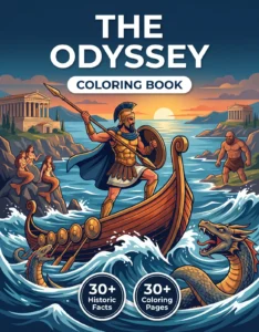 The Odyssey coloring book front cover