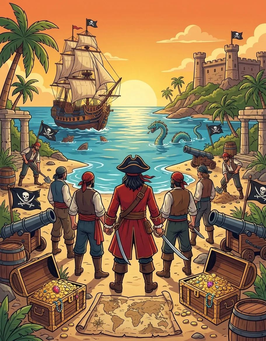 The Pirates History: the Coloring Book