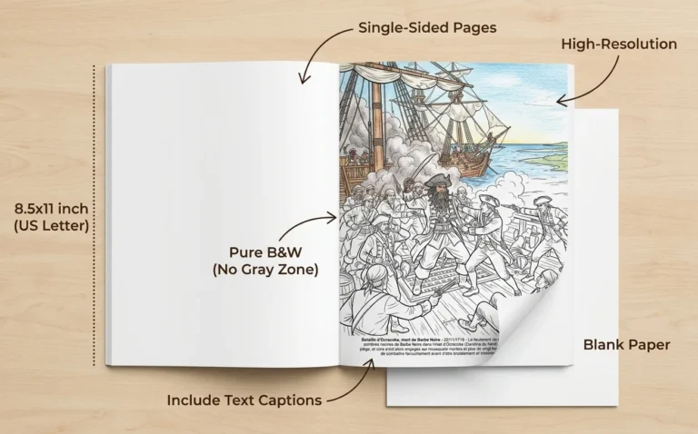 The Pirates History coloring book paperback edition features