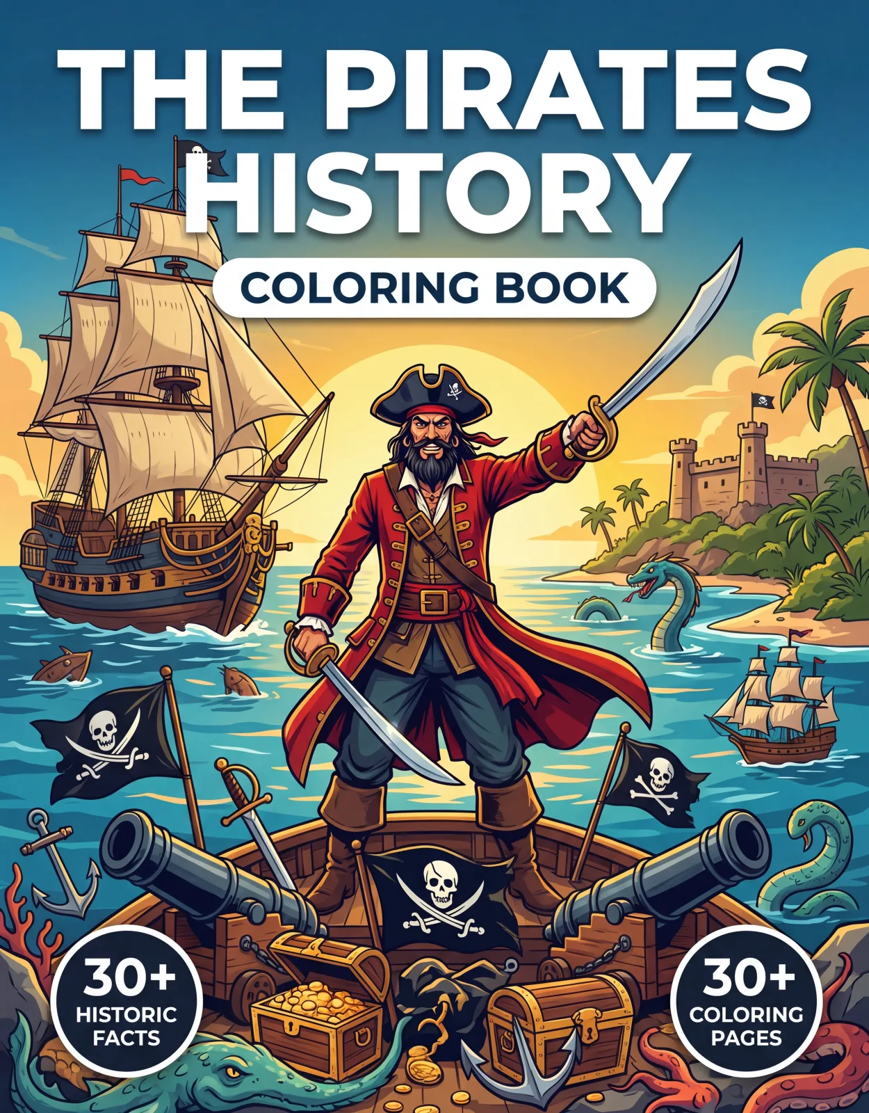 The Pirates History: the Coloring Book