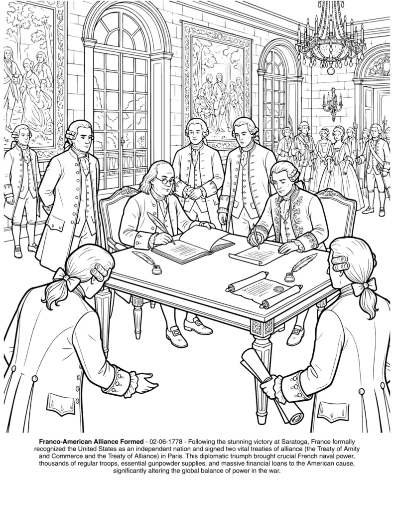 The Revolution War: the Coloring Book coloring page preview