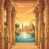 Quatrieme de couverture du livre de coloriage Toutankhamon