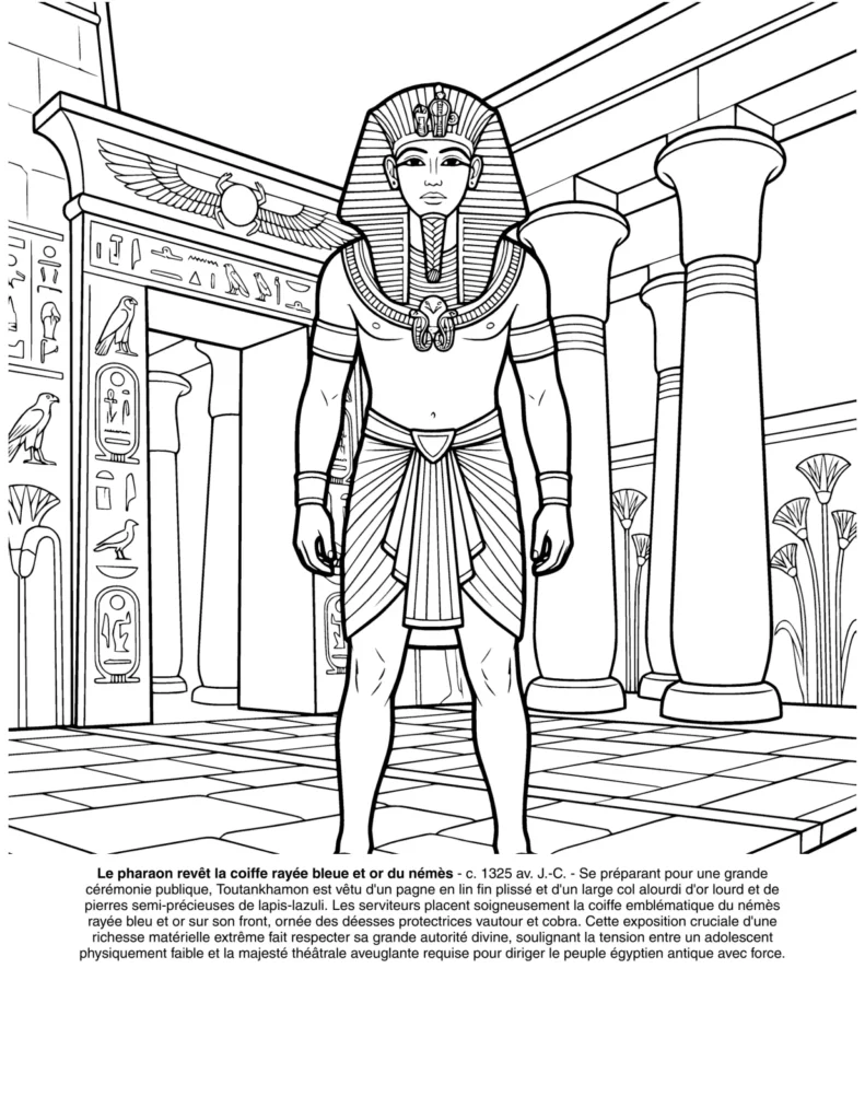 Toutankhamon: le Livre de Coloriage coloring page preview