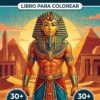 Portada del libro de colorear Tutankamun