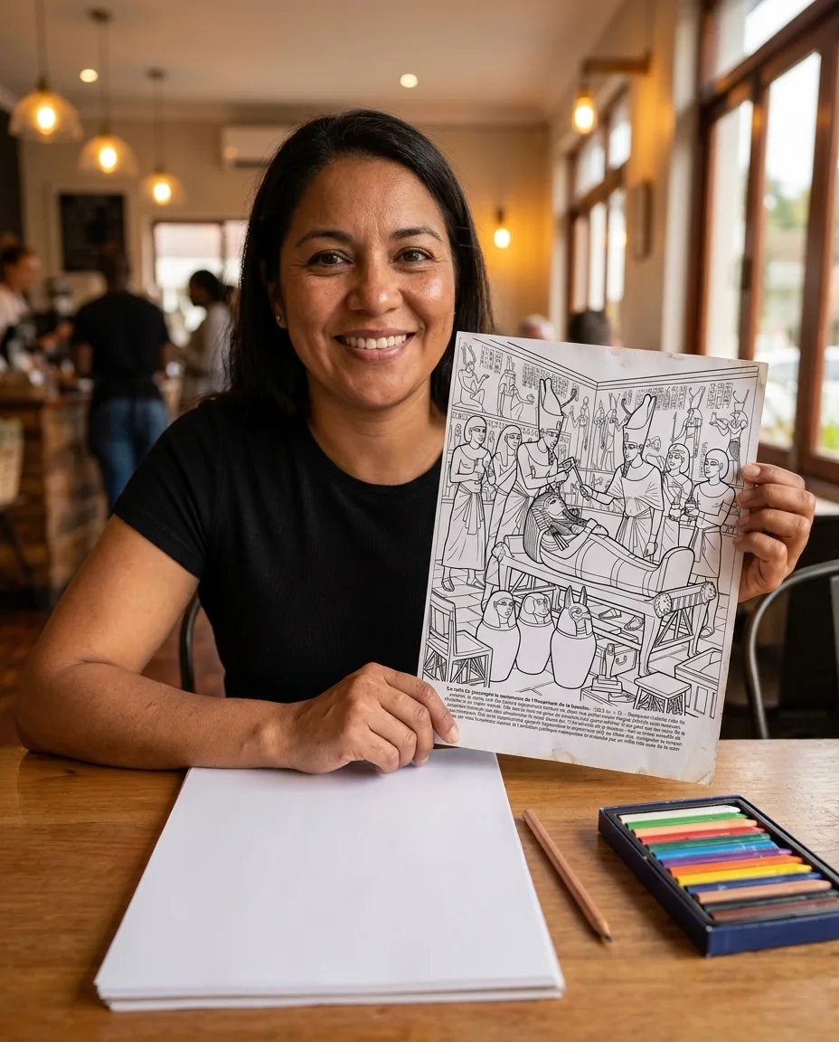 Tutankamun: el Libro de Colorear