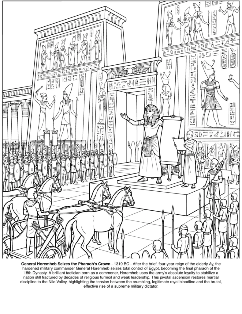Tutankhamun: the Coloring Book coloring page preview