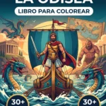Portada del libro de colorear La Odisea