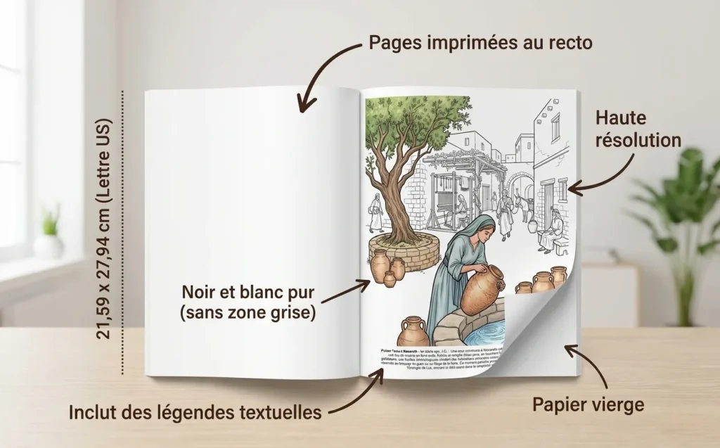 L'Histoire de la Nativité de Noël : le Livre de Coloriage, Édition brochée