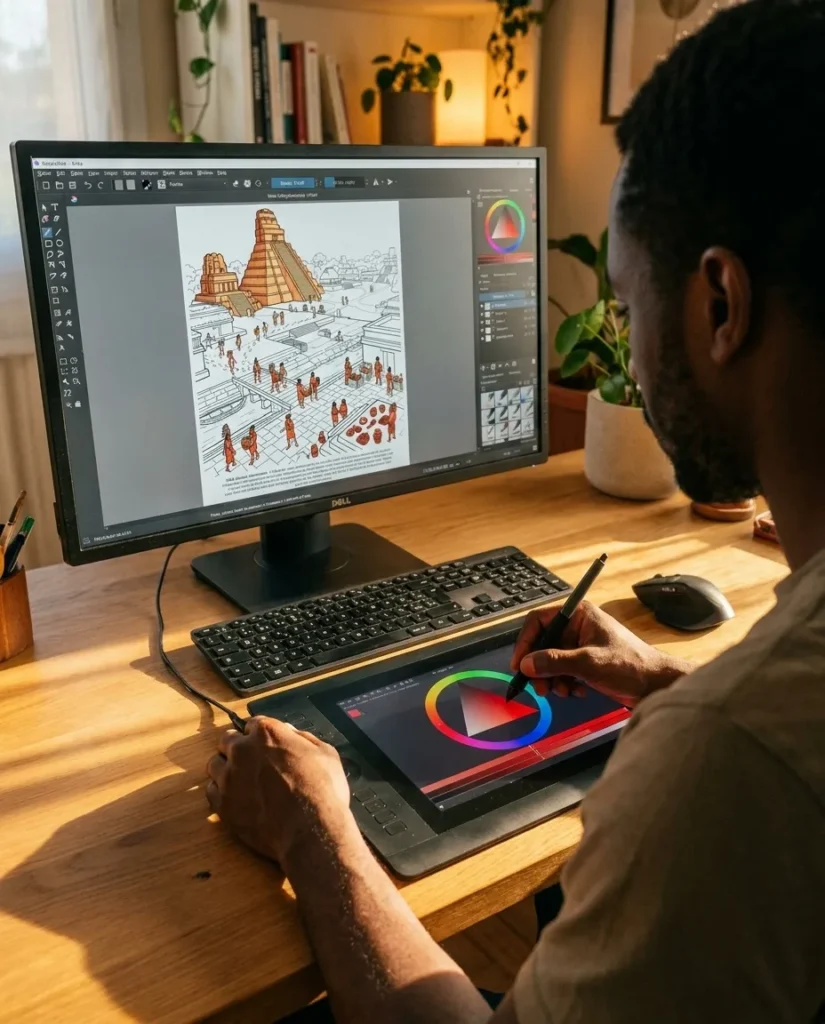 La Civilisation Maya: le Livre de Coloriage