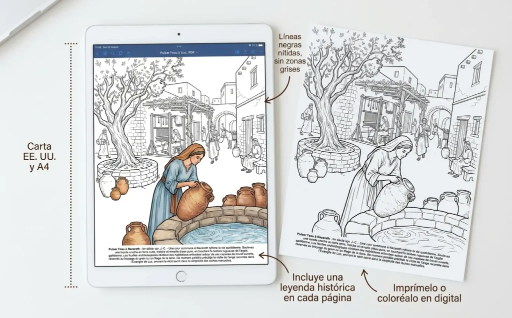 La Historia de la Natividad: el Libro de Colorear, PDF ilimitado