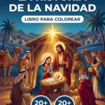 Portada del libro de colorear La Historia de la Natividad