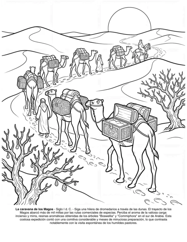 Pagina 20 del libro de colorear La Historia de la Natividad