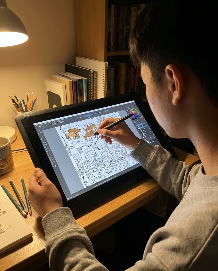 Enfin un livre de coloriage qui raconte une vraie histoire