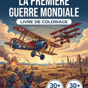 Couverture du livre de coloriage Première Guerre Mondiale