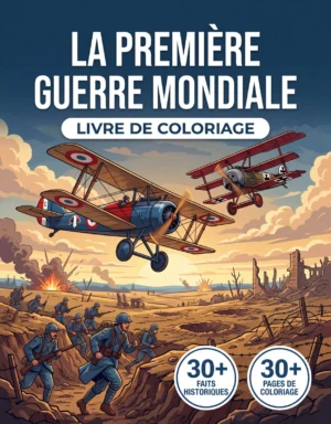 Couverture du livre de coloriage Première Guerre Mondiale