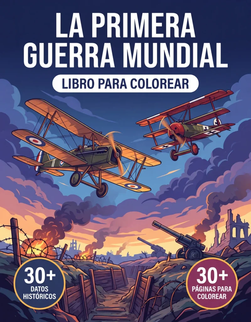 Primera Guerra Mundial: el Libro de Colorear
