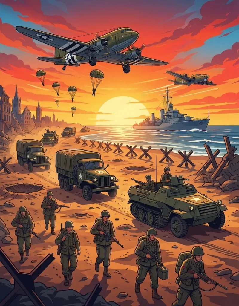 Seconde Guerre Mondiale : le Livre de Coloriage