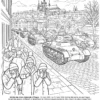 Page 10 du livre de coloriage Seconde Guerre Mondiale