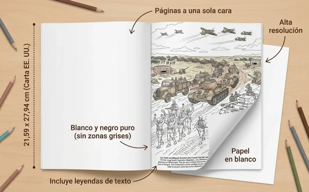 Segunda Guerra Mundial: el Libro de Colorear, Edición impresa