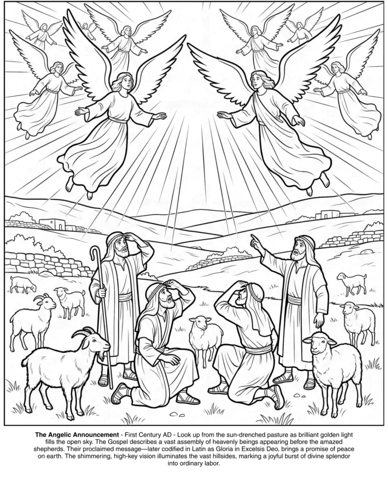 The Christmas Nativity Story: the Coloring Book coloring page preview